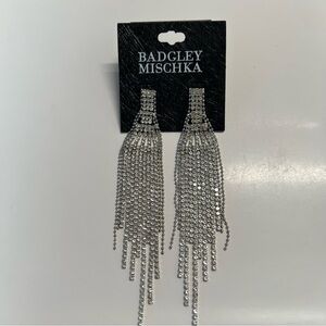 BADGLAY MISCHKA crystal drop earrings